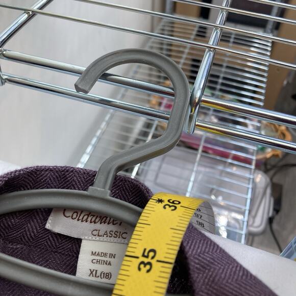 Coldwater Creek Women's Plum Linen Open Front Cardigan Size XL Lagenlook Flowy - Picture 3 of 12